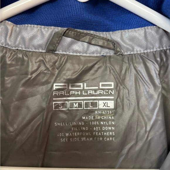 Polo Ralph Lauren Puffer Down Jacket Silver Gray Metallic Winter Women’s Size XL - Picture 4 of 11